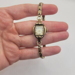 Vintage Hamilton 10k RGP Bezel GF Band Mechanical 17 Jewels Watch - For Parts